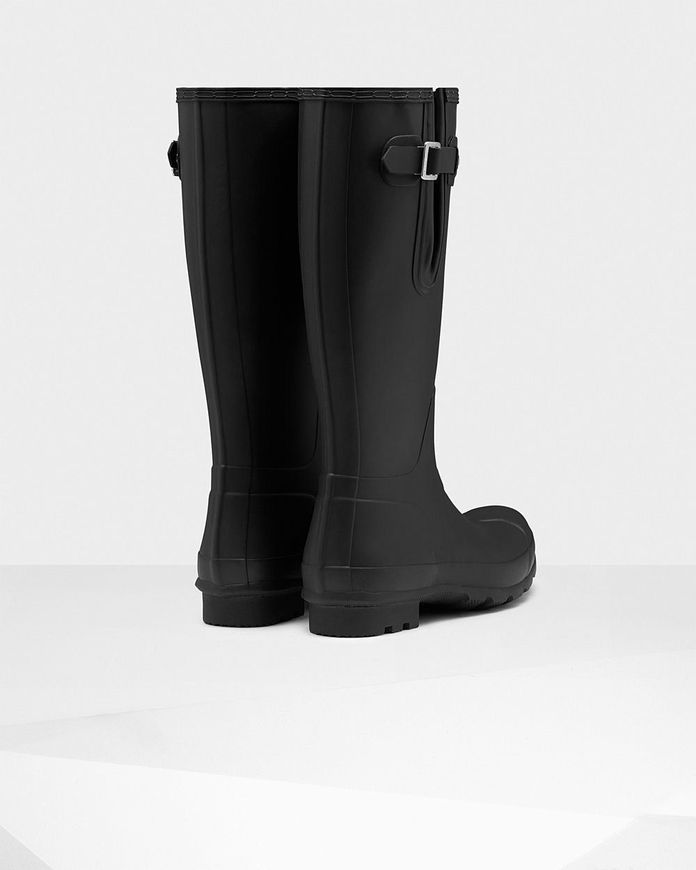 Hunter Original Side Adjustable Tall Rain Boots - Shop Online Mens Black - GSIBWE914